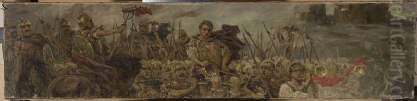 Victorious procession after the battle - view 1