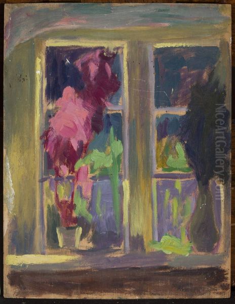 Window with flower pots - view 1