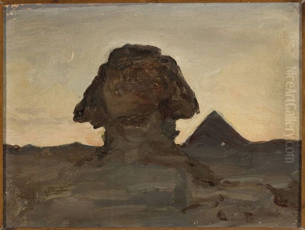 Sphinx by the moonlight. From the journey to Egypt - view 1