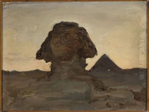 Sphinx by the moonlight. From the journey to Egypt by Jan Ciaglinski