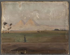 View of the pyramids. From the journey to Egypt by Jan Ciaglinski