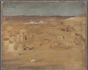 Graveyard in the desert. From the journey to Egypt by Jan Ciaglinski