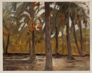 Egyptian palm forest. From the journey to Egypt by Jan Ciaglinski