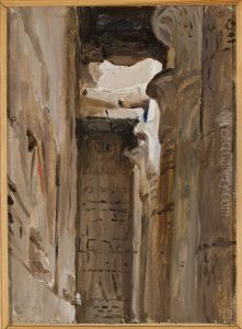 Temple. From the journey to Egypt by Jan Ciaglinski