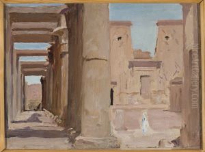 Temple. From the journey to Egypt by Jan Ciaglinski
