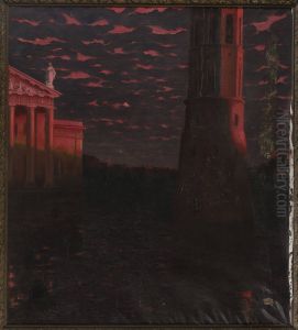 Vilnius - Cathedral Bell Tower by Kazimierz Stabrowski