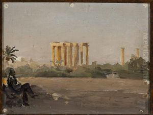 Temple of Jove in Athens. From the journey to Greece by Jan Ciaglinski