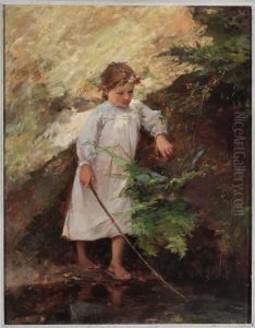 Girl with a landscape Girl with a landscape