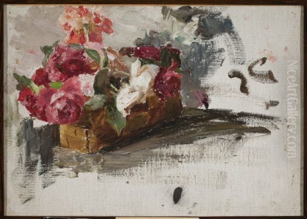Roses in a basket - view 1