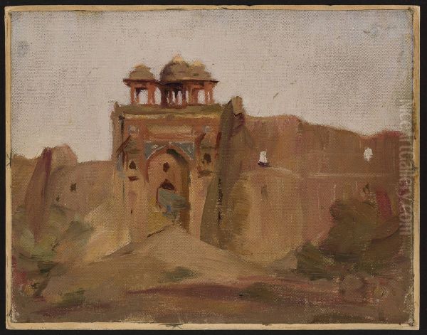 Temple. From the journey to India - view 1