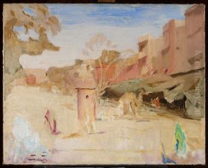 Jaipur - street. From the journey to India