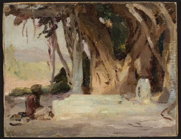 Study from the journey to India - view 1