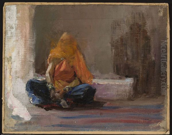 Hindu woman. From the journey to India - view 1