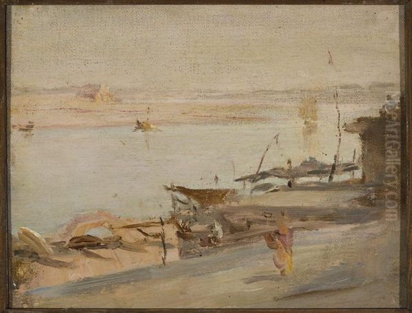 Benares, Ganges. From the journey to India - view 1
