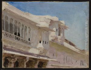 Udaipur - houses. From the journey to India Udaipur - houses. From the journey to India
