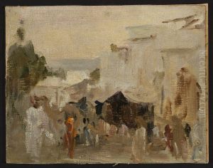 Street in Udaipur. From the journey to India by Jan Ciaglinski