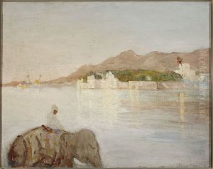 Maharajah Palace at the Udaipur lake. From the journey to India Maharajah Palace at the Udaipur lake. From the journey to India