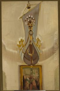 Fragment of interior of the Church of St Peter and St Paul in Vilnius by Konrad Krzyzanowski