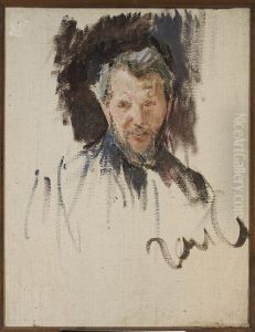 Portrait of Szymanowski, sculptor by Jan Ciaglinski