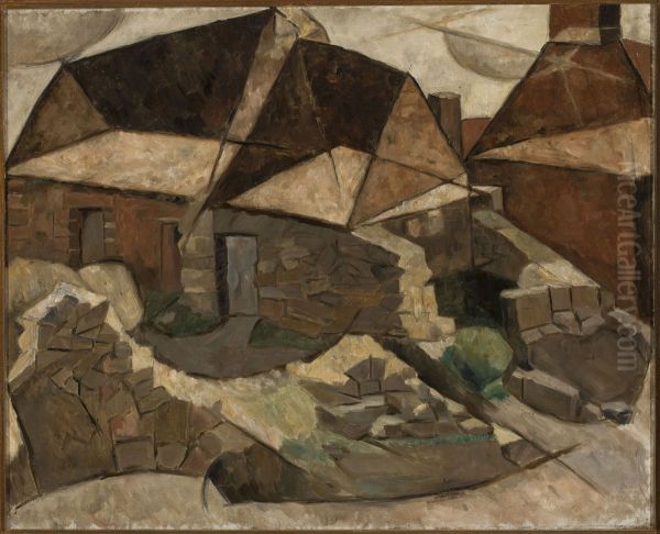 Landscape with houses - view 1