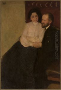 Portrait of artist's sister and her husband Portrait of artist's sister and her husband
