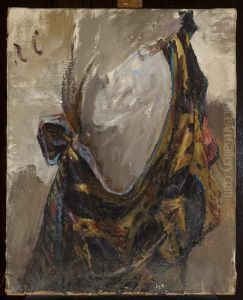 Study of drapery for the prostitute in the painting "East" by Jan Ciaglinski