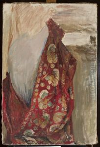 Drapery for the prostitute in the painting "East" by Jan Ciaglinski