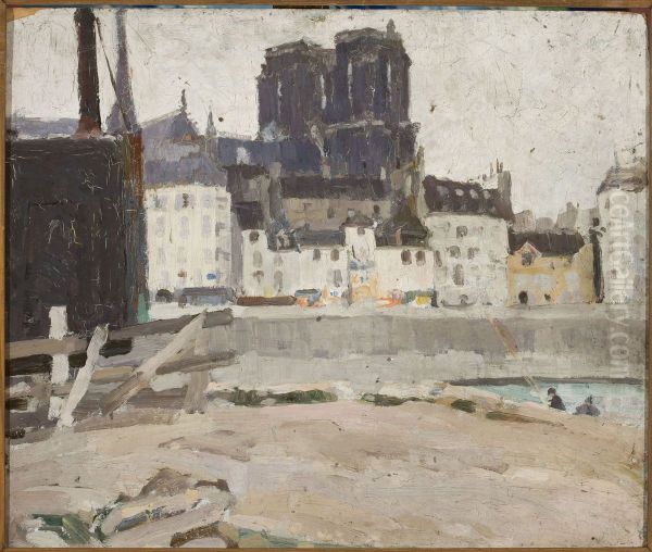 Landscape with Notre-Dame Cathedral - view 1