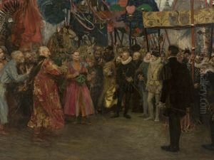 Polish envoys before Henry of Valois by Teodor Axentowicz