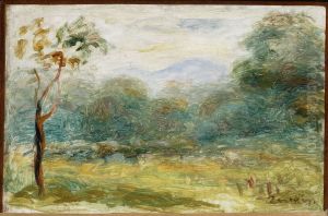 Landscape from the south of France (Cagnes-sur-Mer) by Pierre Auguste Renoir