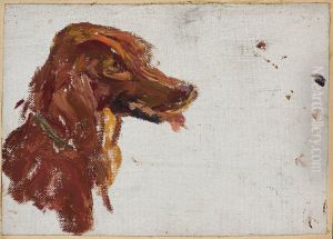 Study of the head of the dog of Prince Golitsyn. Maryino.