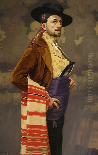 Self-portrait in a Spanish costume - view 1
