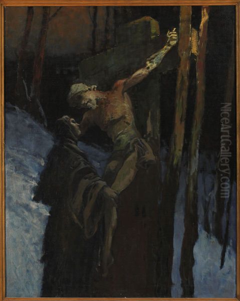 Christ on the cross - view 1