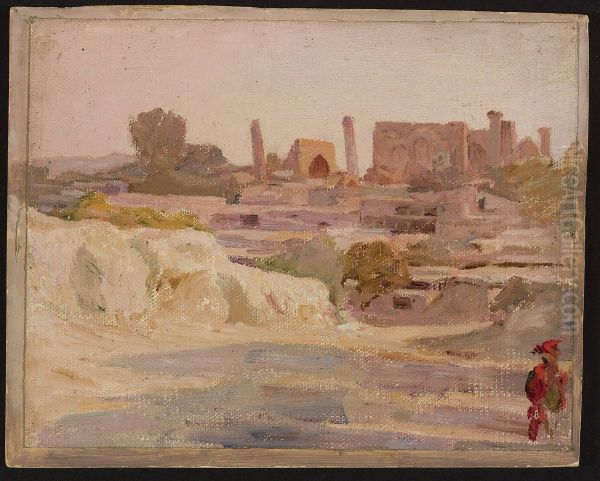 Samarkand - overall view. From the journey to Turkestan - view 1