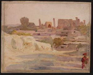 Samarkand - overall view. From the journey to Turkestan Samarkand - overall view. From the journey to Turkestan