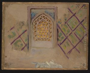 Samarkand, window. From the journey to Turkestan Samarkand, window. From the journey to Turkestan