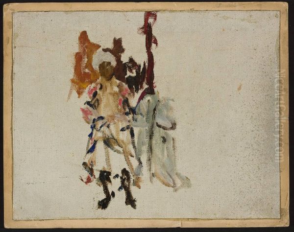 Turkestan - sketch of an inhabitant of Bukhara. From the journey to Turkestan - view 1