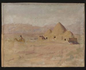 Monument on the Kyrgyz tomb in the steppe. From the journey to Turkestan Monument on the Kyrgyz tomb in the steppe. From the journey to Turkestan