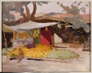 Fruit market. From the journey to Turkestan Fruit market. From the journey to Turkestan