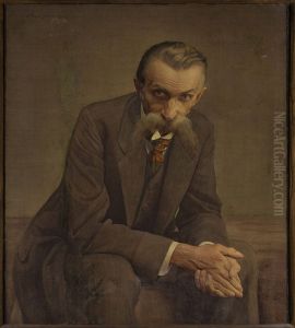 Portrait of the artist's father by Henryk Grombecki