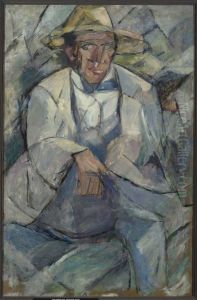Portrait of a man in a white hat