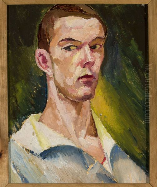 Cubist self-portrait - view 1