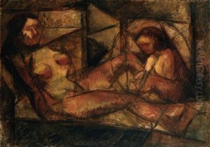 Two cubist female nudes