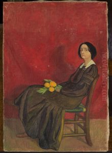 Portrait of a woman with flowers Portrait of a woman with flowers