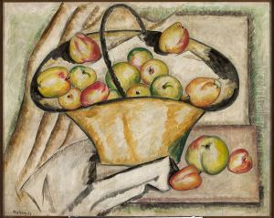 Basket with apples