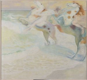 Sketch for "Fight for a woman" by Kazimierz Stabrowski