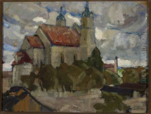 Church among trees by Michal Rouba