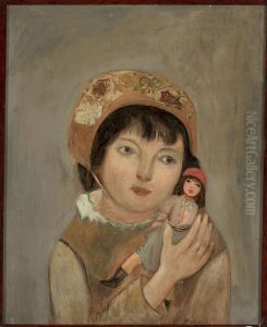 Little girl with a doll