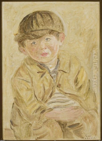 Boy in a visored cap - view 1