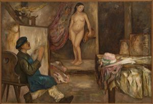 Painter and a model